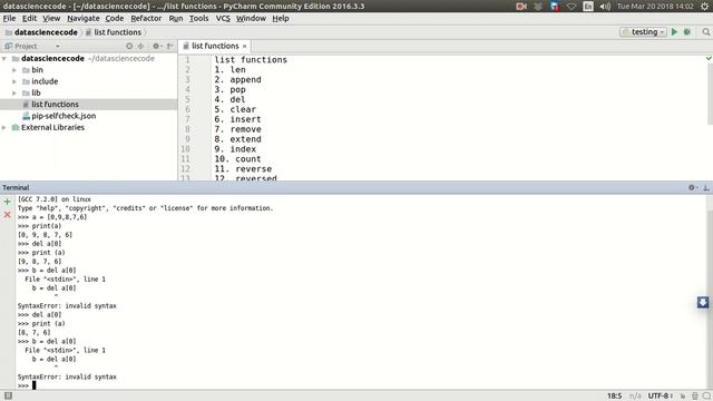 10. Python List delete Method смотреть онлайн