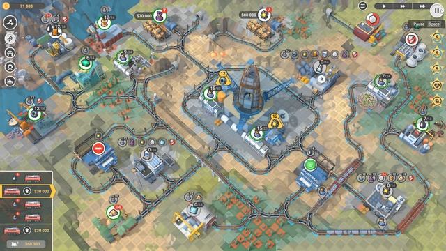 Train Valley 2 5 star walkthrough level 50 Rocket to Mars смотреть онлайн