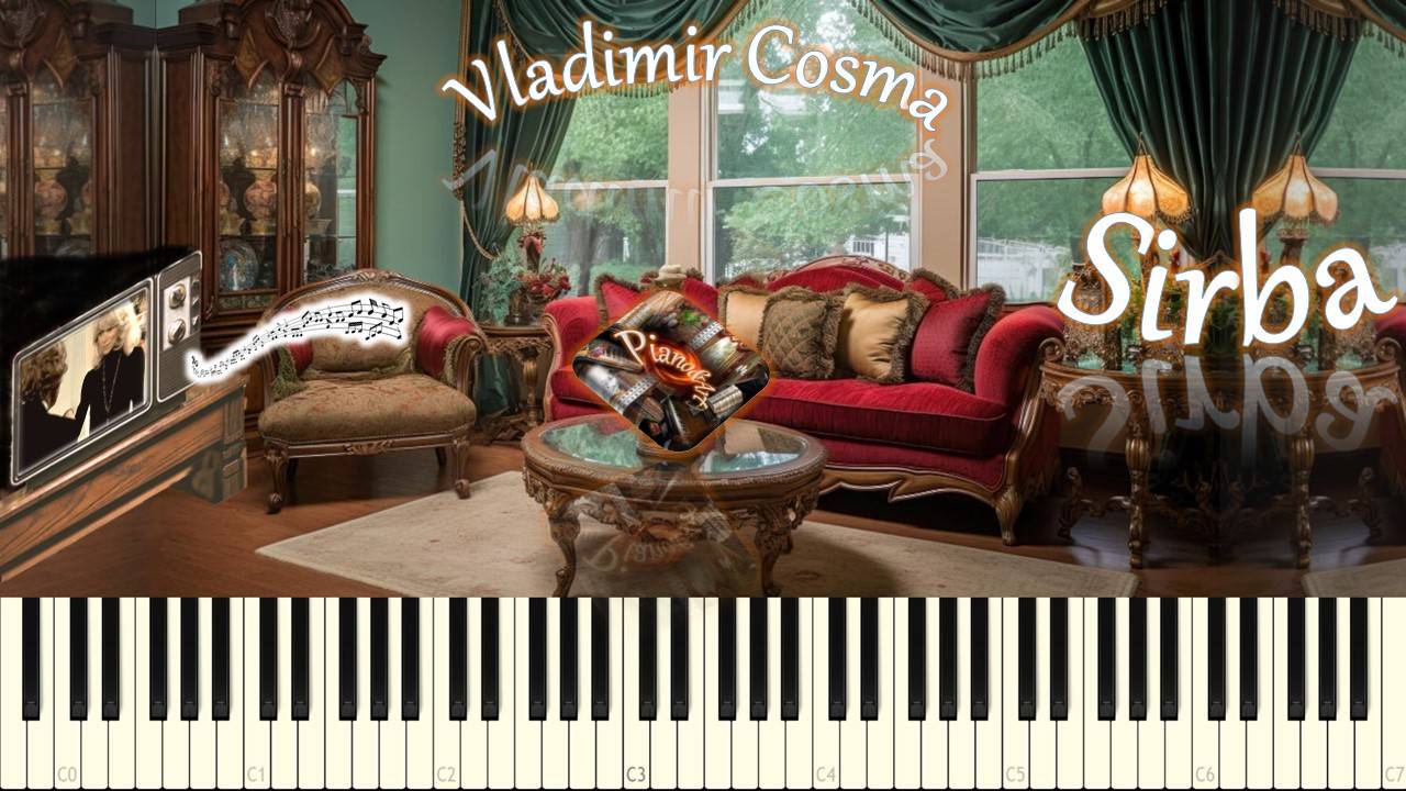 Vladimir Cosma - Sirba ("Высокий блондин в чёрном ботинке") (piano tutorial) [НОТЫ + MIDI] смотреть онлайн