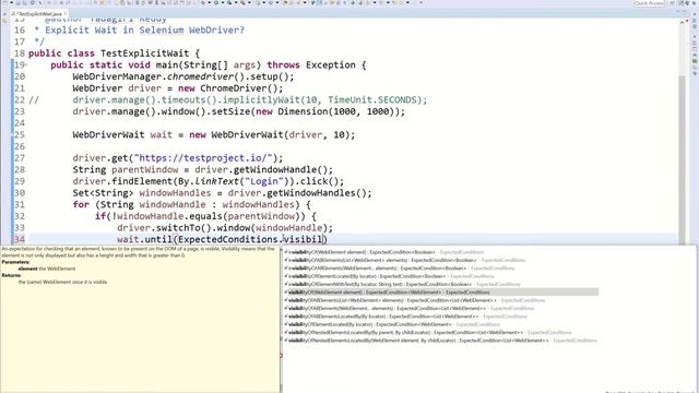 P18 - Explicit Wait in Selenium WebDriver | Selenium | Java | смотреть онлайн