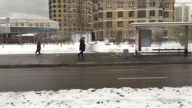 Поездка на трамвае 21 от метро Щукинская до Таллинской улицы смотреть онлайн
