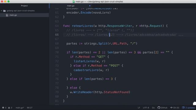 0016-11 Como Consolidar Roteamento em Uma So Função - Golang API JSON смотреть онлайн