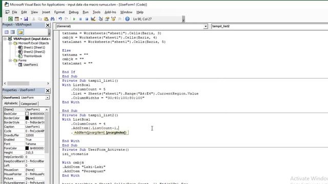 Tutorial VBA Macro Excel #14 Manampilkan Data Ke Dalam ListBox смотреть онлайн