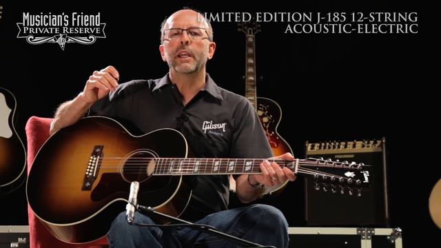 Gibson Limited Edition J-185 12-String Acoustic Guitar, demo'd by Don Ruffatto смотреть онлайн