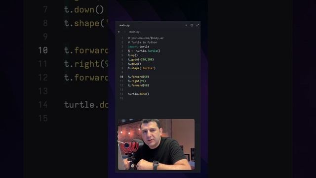 Turtle in Python #kody_az смотреть онлайн