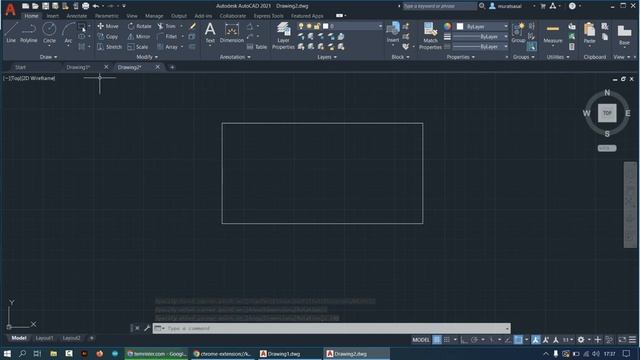 AutoCad dikdörtgen (rectangle)çizmek смотреть онлайн