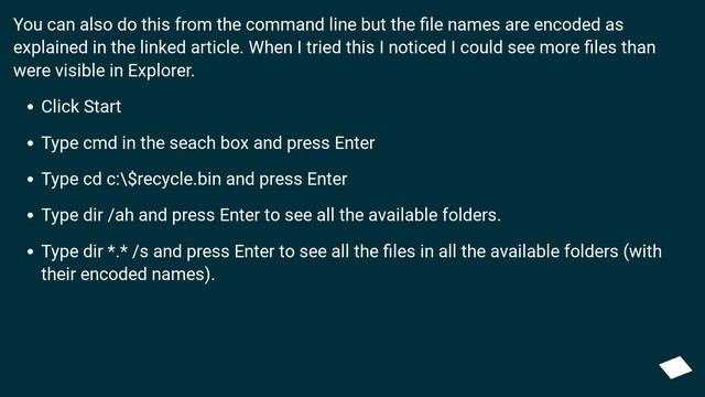 Which folder is recycle bin in on Win7? How to check files there? смотреть онлайн