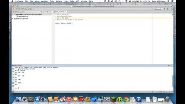 Python Console in PyCharm