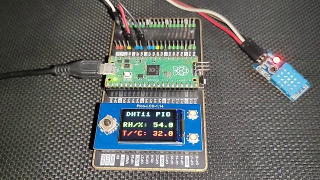 RP2040 Raspberry PI PICO - PIO - DHT11 смотреть онлайн