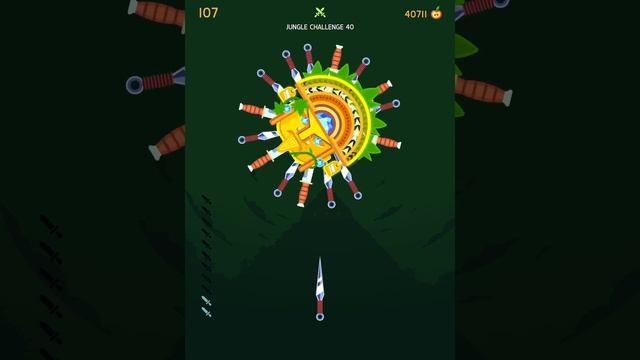 Прохождение «JUNGLE»-Challenge 40 Knife Hit (в конце вылет из игры) смотреть онлайн