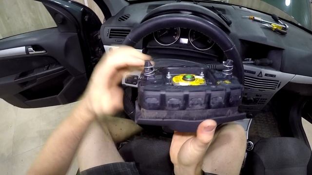 Как снять/разобрать руль Opel Astra 2004-2014 год смотреть онлайн