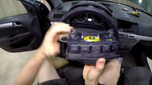 Как снять/разобрать руль Opel Astra 2004-2014 год