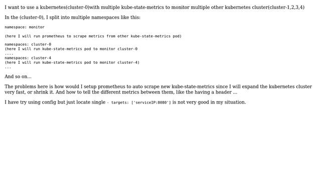 DevOps & SysAdmins: Prometheus auto scrape metrics from multiple kube-state-metrics in kubernetes? смотреть онлайн
