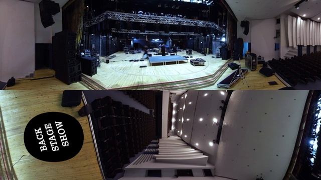 Процесс монтажа сценического оборудования в небольшом ДК смотреть онлайн