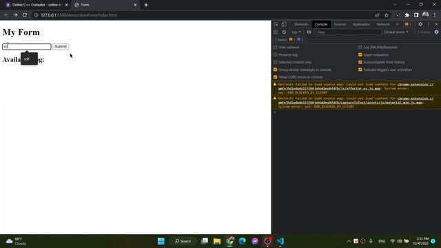 JavaScript | DOM | 3 - practice form events & preventDefault смотреть онлайн