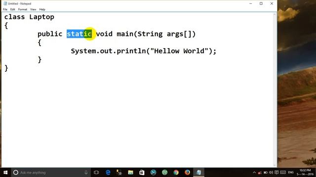Java Hello World смотреть онлайн