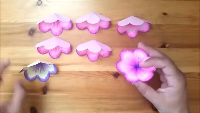 DIY 3D flower POP UP card смотреть онлайн