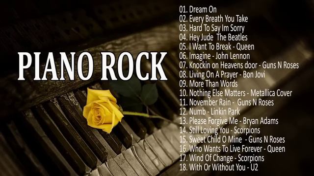 Rock Instrumental Music - Acoustic Piano Covers Of Rock Popular Songs