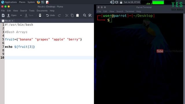 Arrays - Bash Shell Scripting - Malayalam Tutorial [Part-7] смотреть онлайн