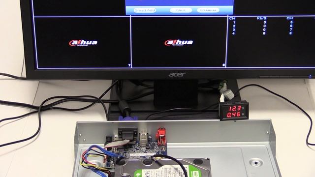 Фактическое энергопотребление IP видеорегистратора Dahua DH-NVR4108H с одним жестким диском смотреть онлайн