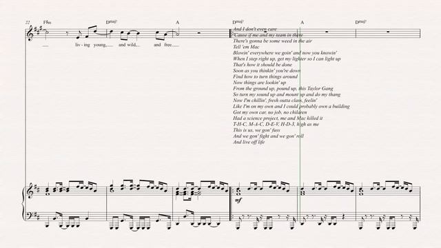 Horn - Young, Wild & Free - Wiz Khalifa ft. Bruno Mars - Sheet Music, Chords & Vocals смотреть онлайн