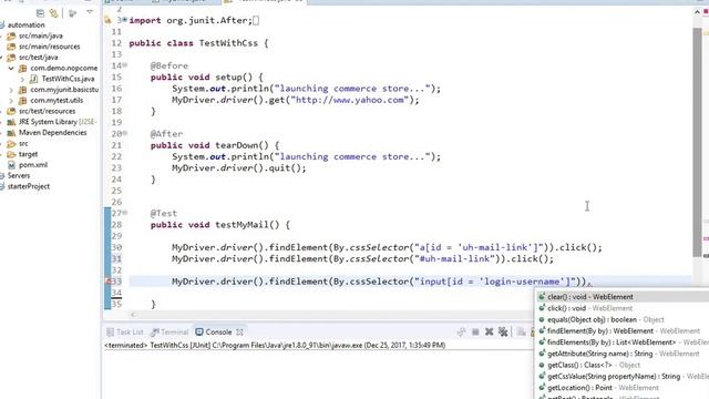 How to find element using CssSelector in Selenium WebDriver смотреть онлайн