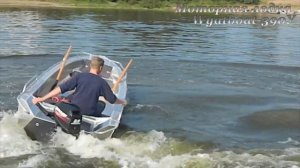 Алюминиевая моторная лодка Wyatboat 390У (Вятбот 390У) с мотором Mercury 9,9