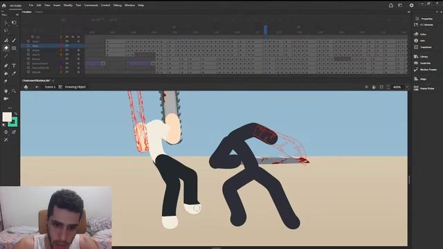 ? LIVE ANIMATING - PT/EN - Chainsaw Man Vs Katana Man смотреть онлайн