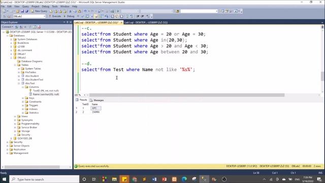 SQL-C2108l: Buổi 4. convert, numeric, where, in(), between, like, avg, max, min, top, join смотреть онлайн