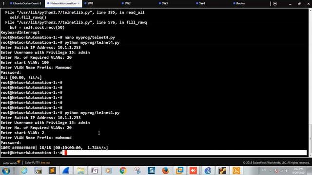 ONELAB Training - Step by Step VLAN Configuration Using Python Script - Part2 смотреть онлайн