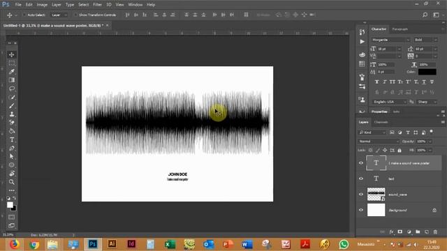 Create a sound wave poster in photoshop смотреть онлайн