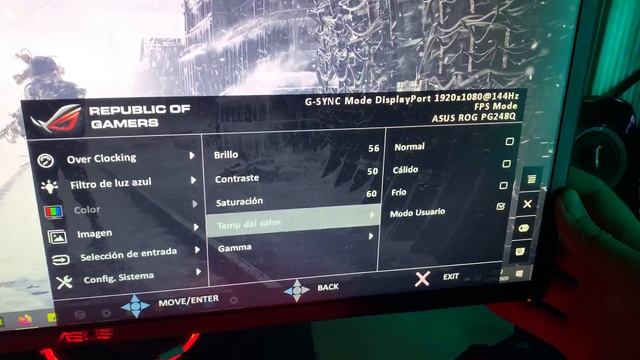 Calibrar monitor Asus ROG SWIFT PG248Q perfect calibration FPS panel TN смотреть онлайн