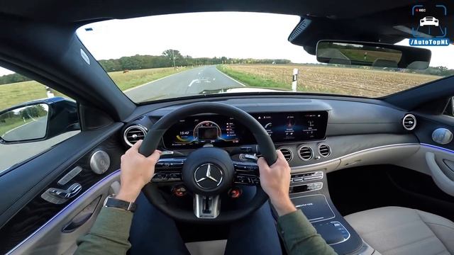 2022 Mercedes-AMG E63 S REVIEW On AUTOBAHN [NO SPEED LIMIT] By AutoTopNL