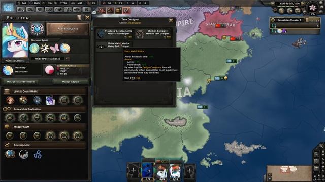 HOI4: Equestria at War - Solar Empire #1 - Turning Up The Heat смотреть онлайн