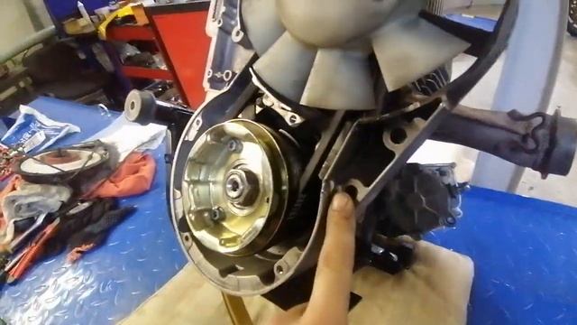 Установка двигателя BRP skandic 550F смотреть онлайн