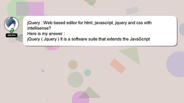 jQuery : Web based editor for html, javascript, jquery and css with intellisense? смотреть онлайн