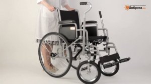Видео-обзор инвалидного кресла-коляски с рычажным приводом Доброта Practik