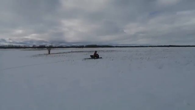 мототолкач в мокром снегу смотреть онлайн