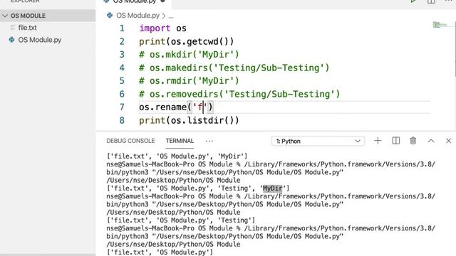 Built-in Modules in Python | OS Module in Python смотреть онлайн