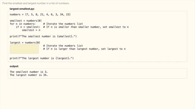 Find the smallest and largest number - Python Exercise for beginners смотреть онлайн