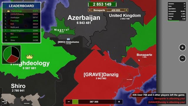 Europe Map Victory Strategy! Territory Games io - Territorial IO смотреть онлайн