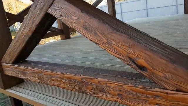 Деревянная терраса из лиственницы компании ...Мир Навесов... в Ростове на Дону...навесы,террасы. смотреть онлайн