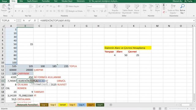 Excel Matematik Formulleri смотреть онлайн