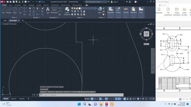 AutoCAD 2023 Tutorial - 2D Profile for beginner EP.13 #autocad смотреть онлайн