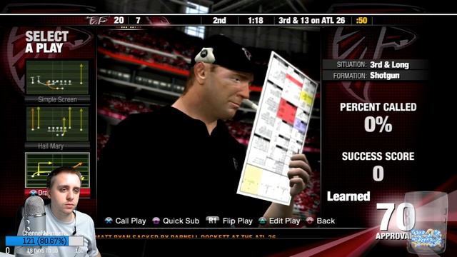 Coaching First Game w/ Falcons! - NFL Head Coach 09 (LIVE) смотреть онлайн