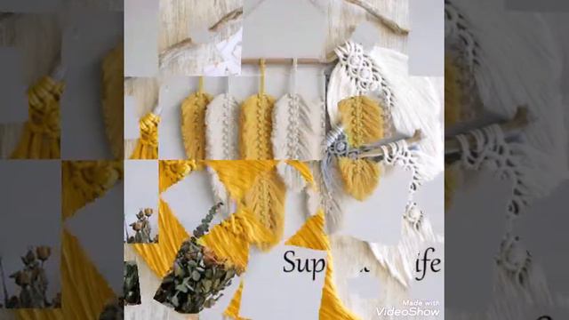 Most easiest and trendy macrame feather wing wall hanging designs // nursery wall decor ideas смотреть онлайн