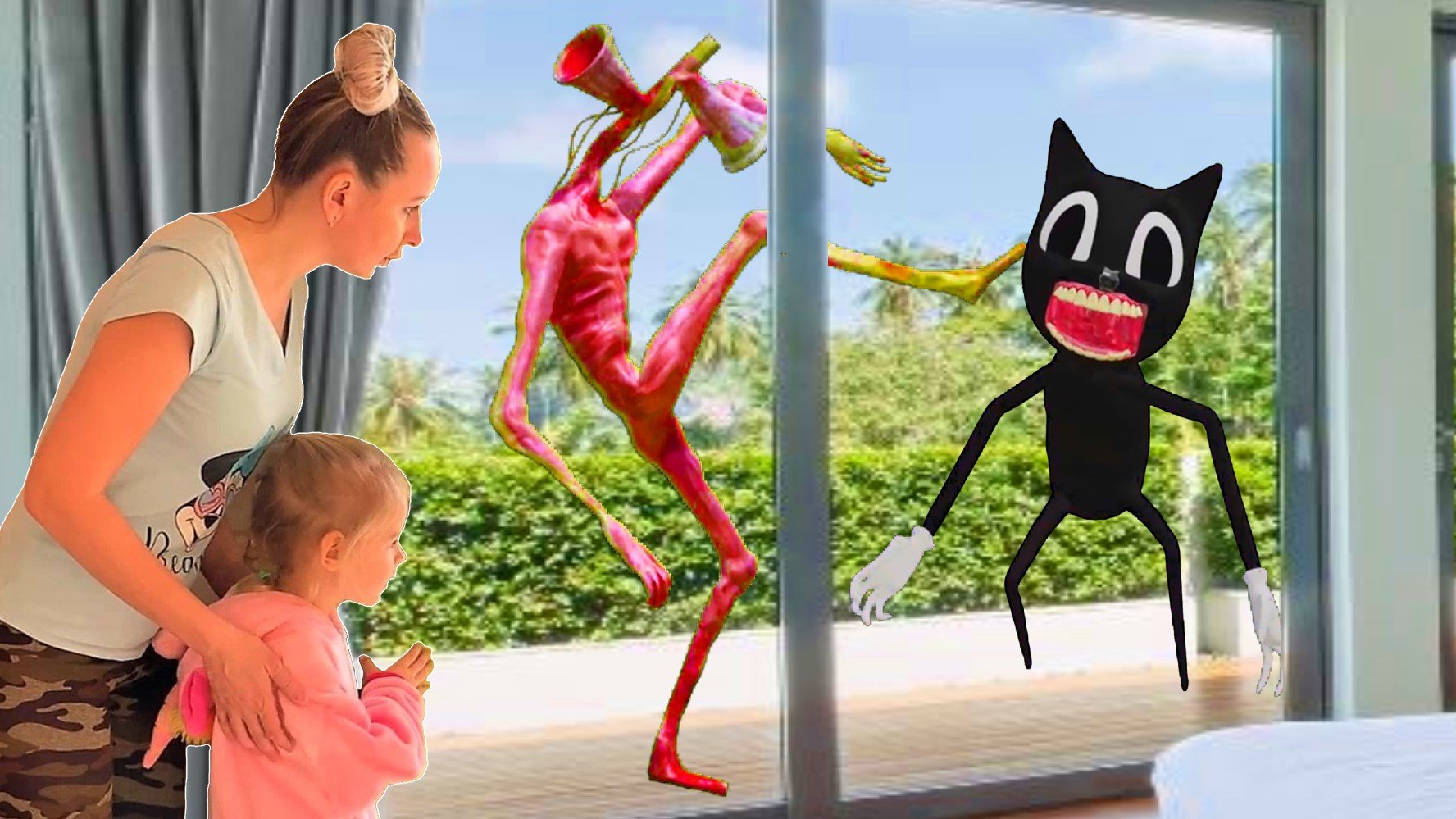 Сиреноголовый против Картун Кэт в Реальной Жизни Siren Head vs Cartoon Cat in real Life смотреть онлайн