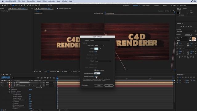 Создание 3D текста в After Effects CC2017 (При помощи нового 3D рендерера). смотреть онлайн