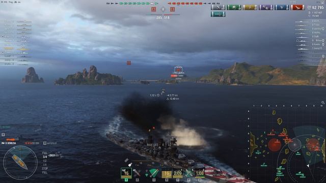 World of Warships -- Tier-X-Cruiser "Venezia", the SAP-Monster (Replay) смотреть онлайн