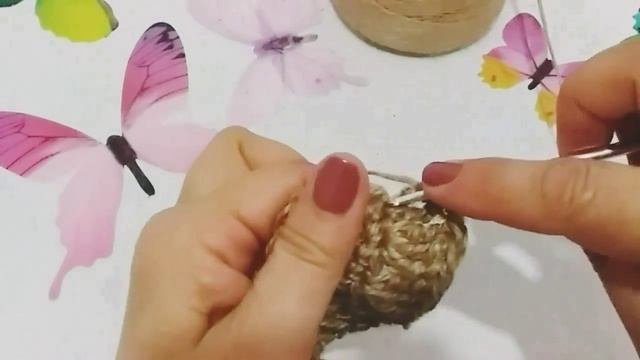 Овальный коврик из джутовой нити. смотреть онлайн